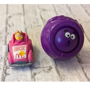 Vtg Happy Meal McDonald Toys Birdie McDonalds Happy Meal Roll-A Round Grimace